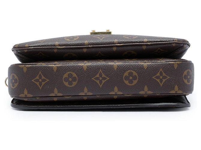 Louis Vuitton Brown Monogram Pochette Metis Marrone - vista 3