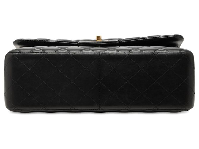 Chanel Black Jumbo Classic Lambskin Double Flap Nero - vista 3