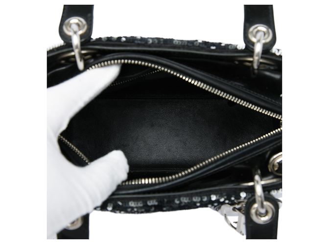 Dior Black Medium Sequins Lady Dior Schwarz - Ansicht 4