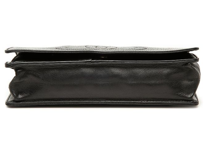 Chanel Black CC Caviar Wallet On Chain Nero - vista 3