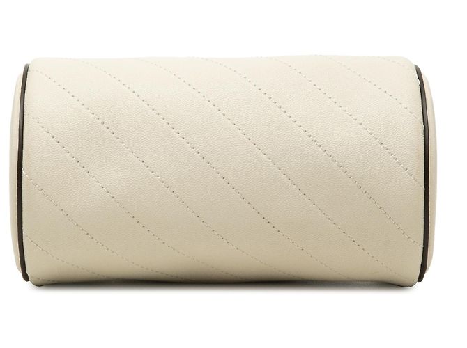 Borsa a tracolla cilindrica Mini Blondie in pelle di vitello bianca Gucci - vista 3