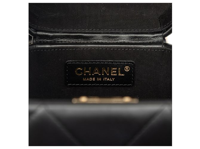 Custodia Vendome Chanel in pelle d'agnello matelassé nera Nero - vista 5