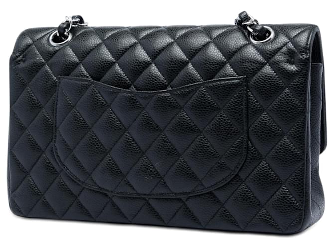 Chanel Black Medium Classic Caviar Double Flap Nero - vista 2