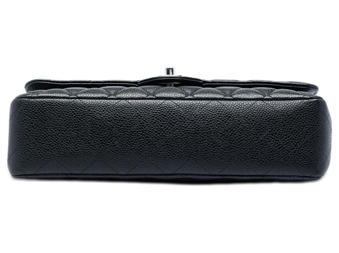 Chanel Black Medium Classic Caviar Double Flap Nero - vista 3
