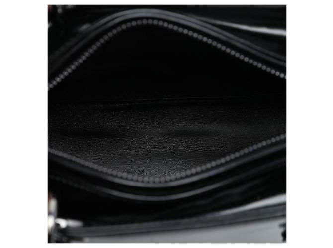 Dior Black Medium Patent Lady Dior Nero - vista 4