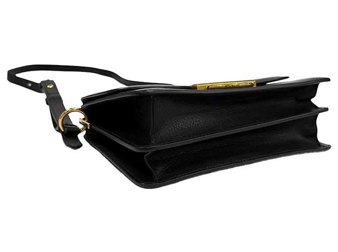 Salvatore Ferragamo Bolsa Tiracolo Ferragamo Gancini Joanne em couro preto - vista 3