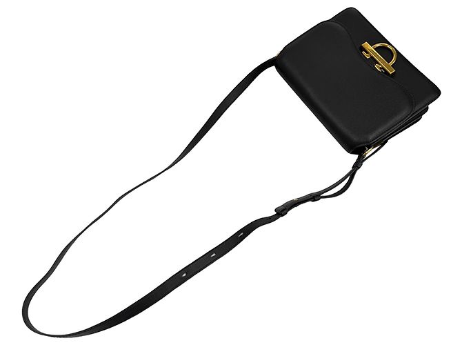 Salvatore Ferragamo Bolsa Tiracolo Ferragamo Gancini Joanne em couro preto - vista 8
