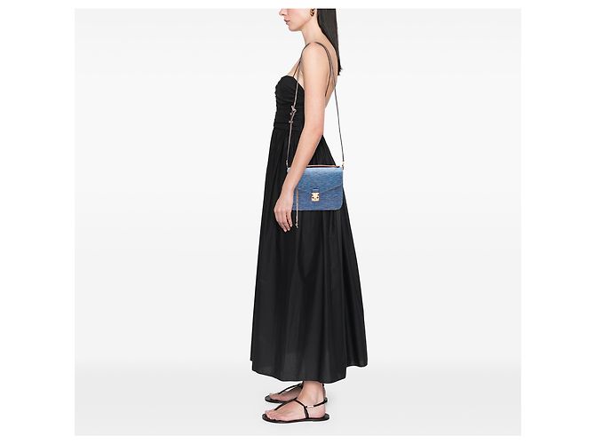 Louis Vuitton Blue Epi Denim and Reverse Monogram Pochette Metis - vista 6