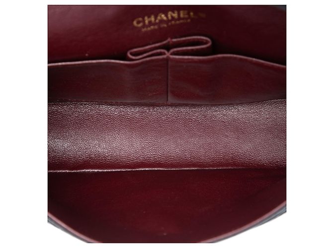 Chanel Black Medium Classic Lambskin Double Flap Schwarz - Ansicht 4