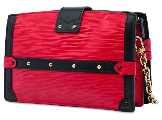 Clutch Trunk Louis Vuitton in pelle Epi rossa Rosso - vista 2