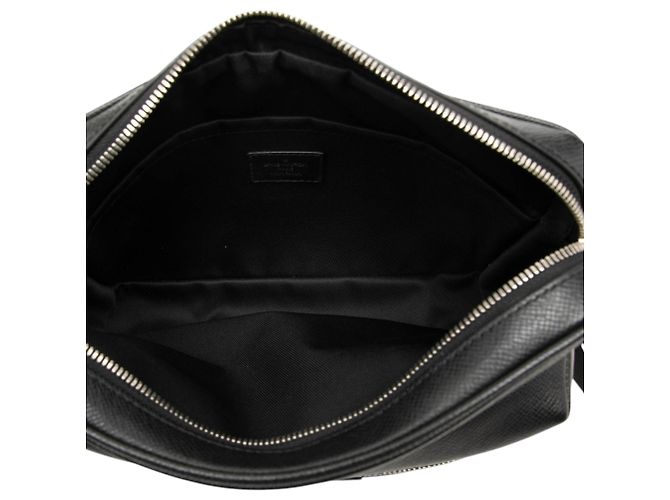 Louis Vuitton Black Monogram Taigarama Outdoor Messenger Nero - vista 4
