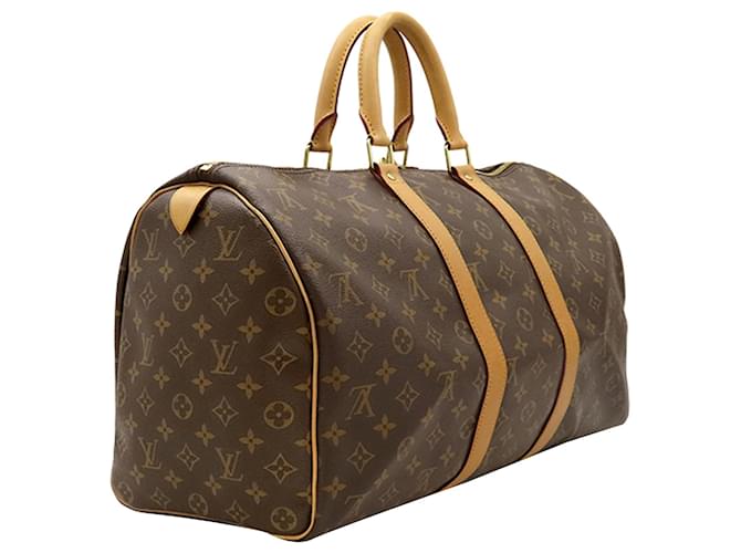 Louis Vuitton Brown Monogram Keepall 45 Marrone - vista 2