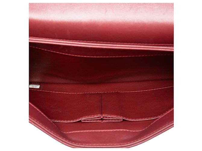 Chanel Red Quilted Lambskin Trendy CC Flap Rosso Bordò - vista 4