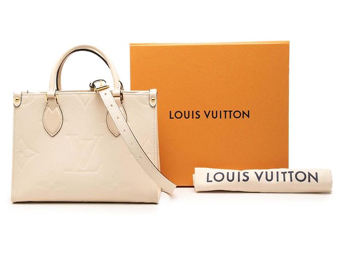Louis Vuitton Beige Monogram Empreinte Onthego PM - vista 7