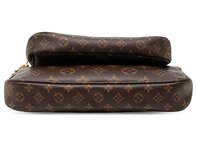 Louis Vuitton Brown Monogram Multi Pochette Accessoires Marrone - vista 3