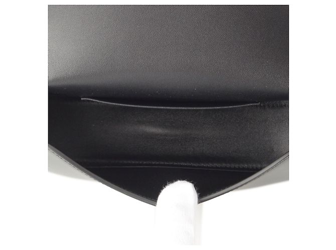 Céline Borsa Celine Lola Teen in pelle di vitello lucida nera con Triomphe Nero - vista 4