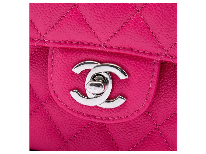Chanel Pink Medium Classic Caviar Double Flap - Ansicht 5