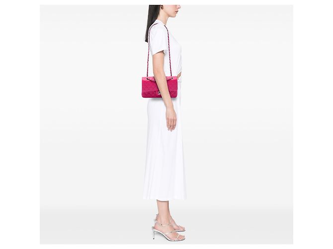 Chanel Pink Medium Classic Caviar Double Flap - Ansicht 6