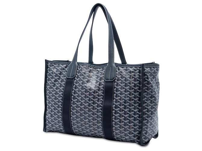 Goyard Blue Goyardine Villette MM Blu navy - vista 2