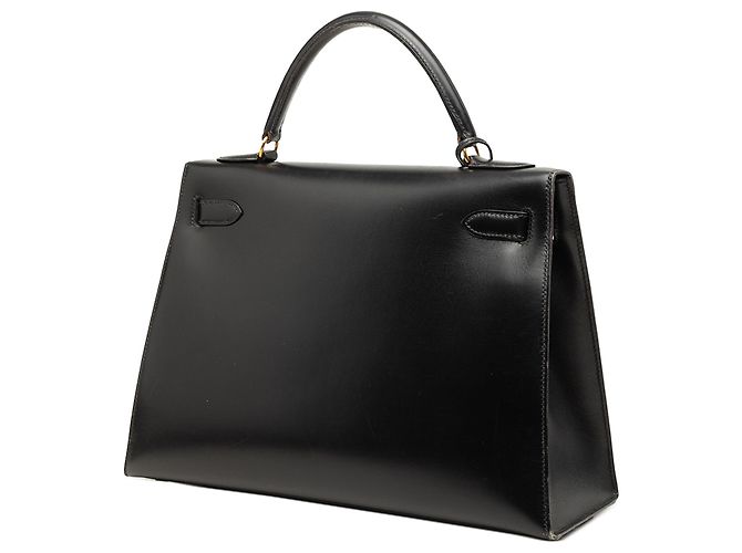 Hermès Black Box Calf Kelly Sellier 32 Nero - vista 2