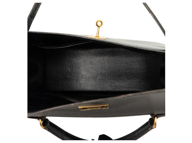 Hermès Black Box Calf Kelly Sellier 32 Nero - vista 4