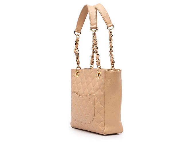 Chanel Beige Caviar Petite Shopping Tote - vista 2