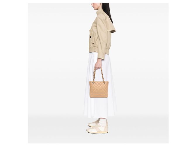 Chanel Beige Caviar Petite Shopping Tote - vista 6