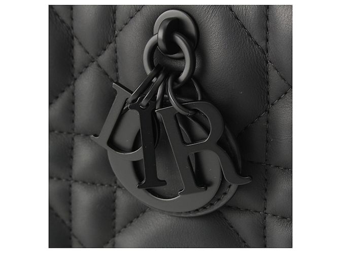 Dior Book Tote Small in pelle di vitello Macrocannage ultra opaca nera Nero - vista 8