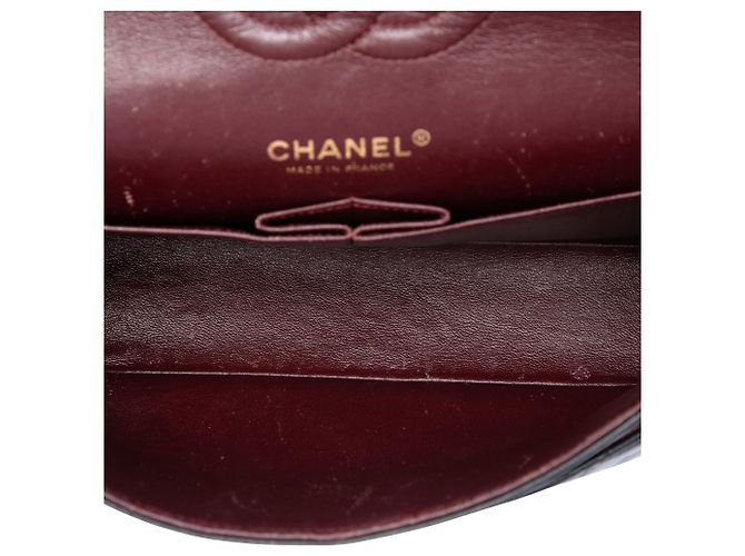 Chanel Black Medium Classic Lambskin Double Flap Nero - vista 4