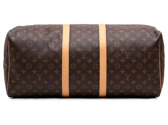 Louis Vuitton Brown Monogram Keepall 55 Marrone - vista 3