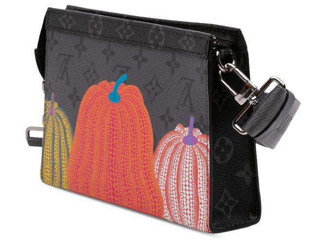 Portafoglio Wearable Louis Vuitton Gray Yayoi Kusama Monogram Eclipse Reverse Pumpkin Marrone - vista 2