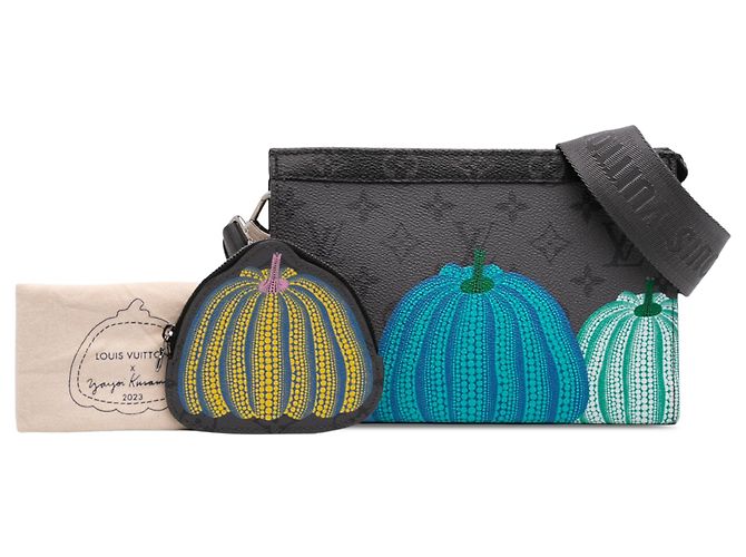 Portafoglio Wearable Louis Vuitton Gray Yayoi Kusama Monogram Eclipse Reverse Pumpkin Marrone - vista 7