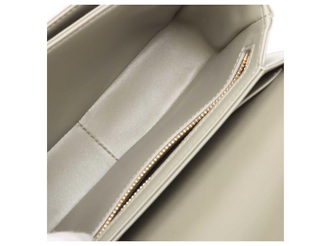 Céline Celine Gray Teen Shiny Calfskin Triomphe Crossbody - vista 3