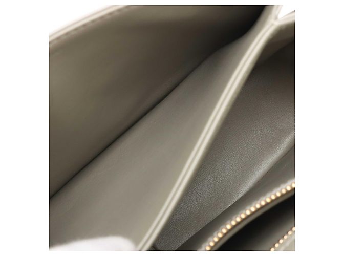 Céline Celine Gray Teen Shiny Calfskin Triomphe Crossbody - vista 4