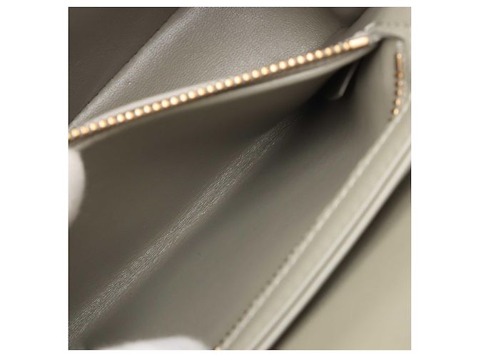 Céline Celine Gray Teen Shiny Calfskin Triomphe Crossbody - vista 5
