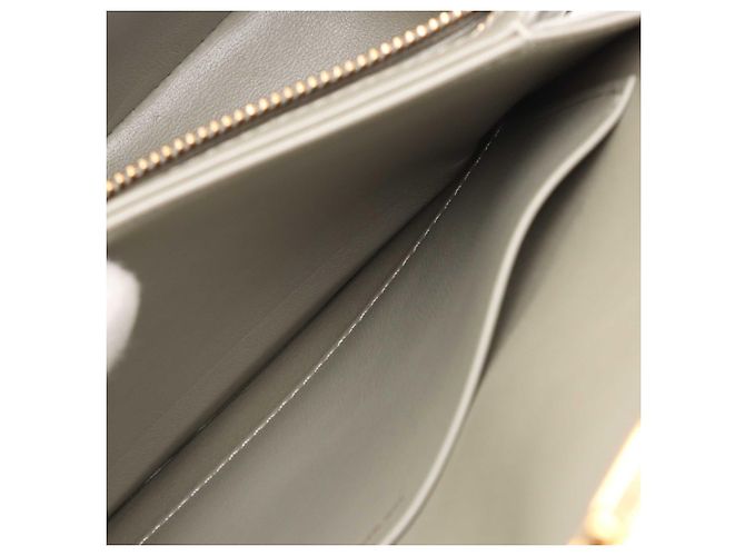 Céline Celine Gray Teen Shiny Calfskin Triomphe Crossbody - vista 6