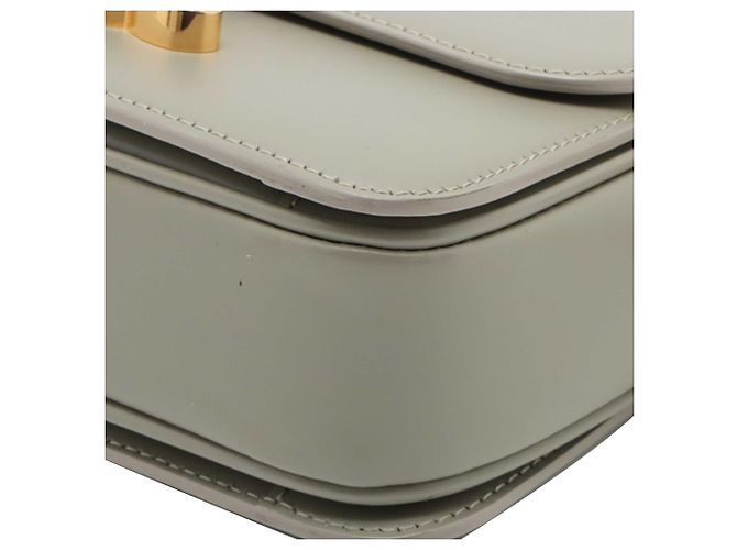 Céline Celine Gray Teen Shiny Calfskin Triomphe Crossbody - vista 8