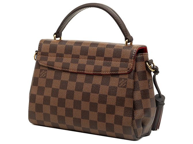 Louis Vuitton Brown Damier Ebene Croisette Marrone - vista 2