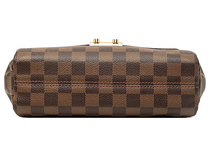 Louis Vuitton Brown Damier Ebene Croisette Marrone - vista 3