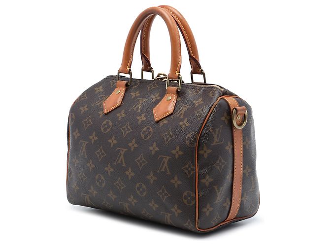 Louis Vuitton Brown Monogram Speedy Bandouliere 25 Marrone - vista 2