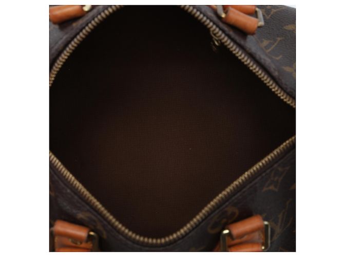 Louis Vuitton Brown Monogram Speedy Bandouliere 25 Marrone - vista 4