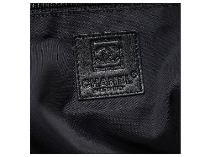 Tote Chanel White CC Quilted em algodão e PVC perfurado - vista 5