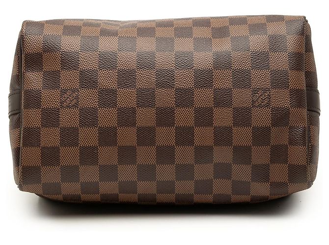 Louis Vuitton Brown Damier Ebene Speedy Bandouliere 25 Marrone - vista 3