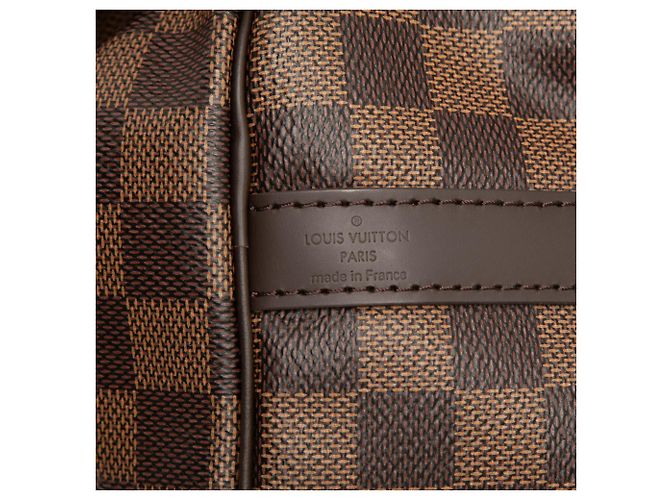 Louis Vuitton Brown Damier Ebene Speedy Bandouliere 25 Marrone - vista 5