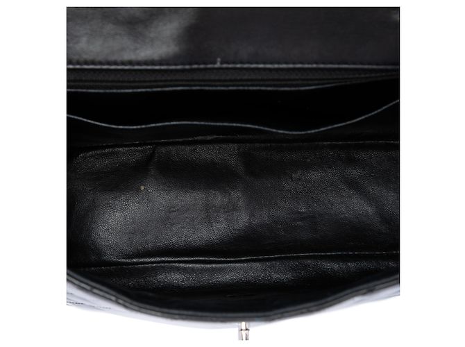 Chanel Black Jumbo Classic Patent Single Flap Nero - vista 4