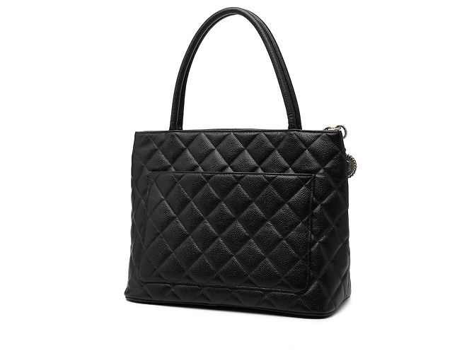 Chanel Black Caviar Medallion Tote Schwarz - Ansicht 2