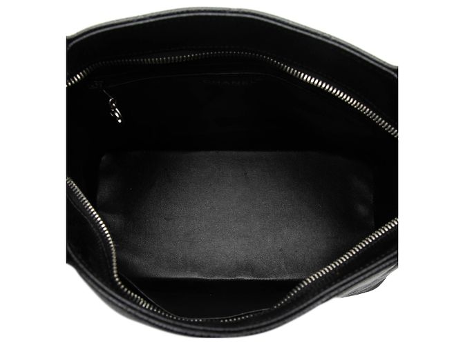 Chanel Black Caviar Medallion Tote Schwarz - Ansicht 4