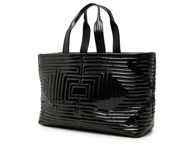 Borsa Shopping Chanel Coco Ming Grand in vinile nero - vista 2