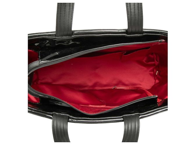 Borsa Shopping Chanel Coco Ming Grand in vinile nero - vista 4