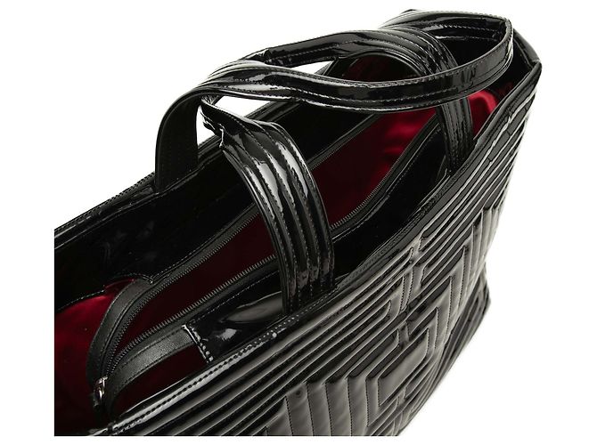 Borsa Shopping Chanel Coco Ming Grand in vinile nero - vista 5